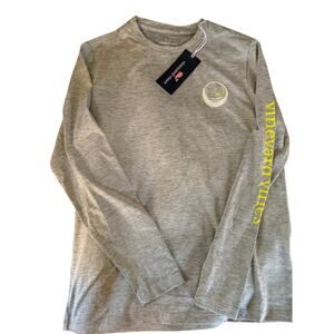 NEW Vineyard Vines performance grey golf shirt size 12-14
